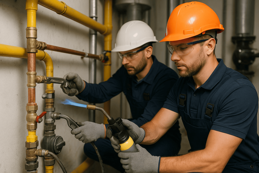 reparación de instalaciones de gas en industrias