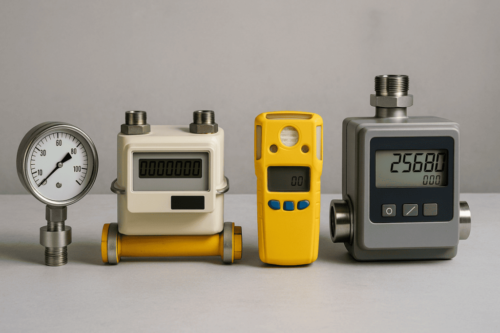 tipos de medidores de gases