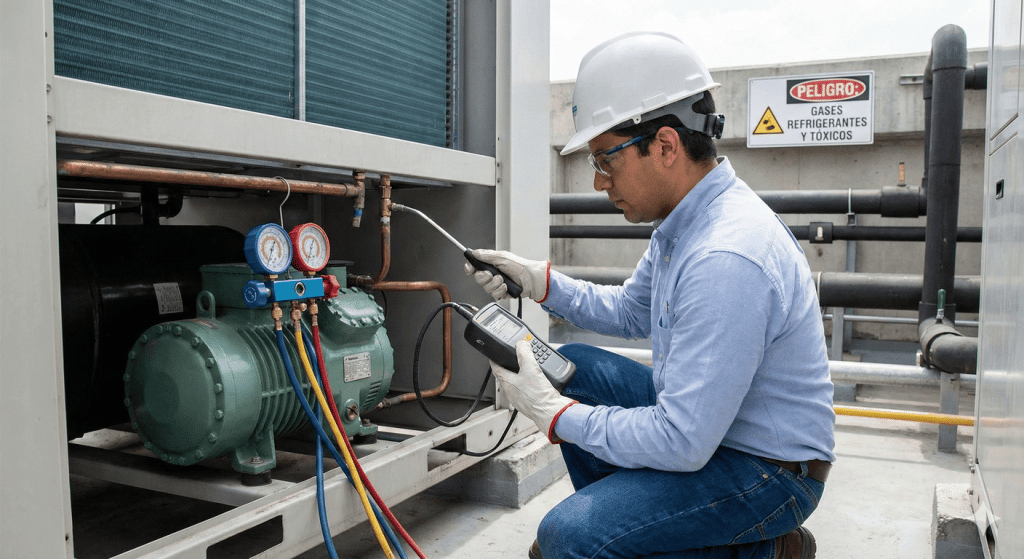 mantenimiento de gases refrigerantes y especiales en Madrid