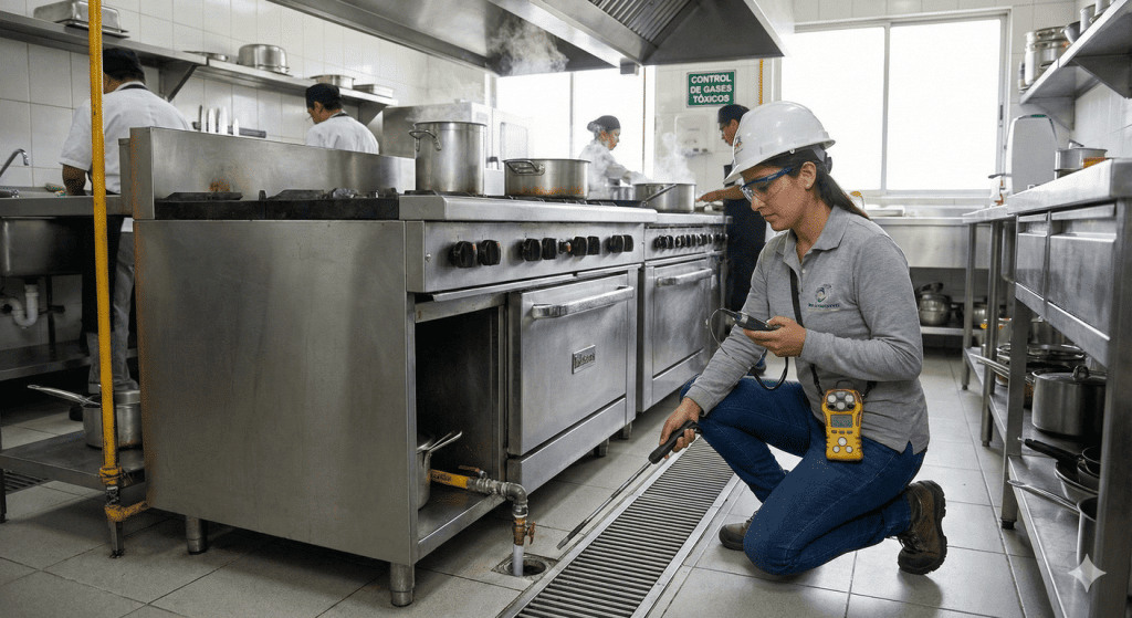 control de gases tóxicos industriales Madrid